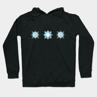 Light blue tartan stars Hoodie